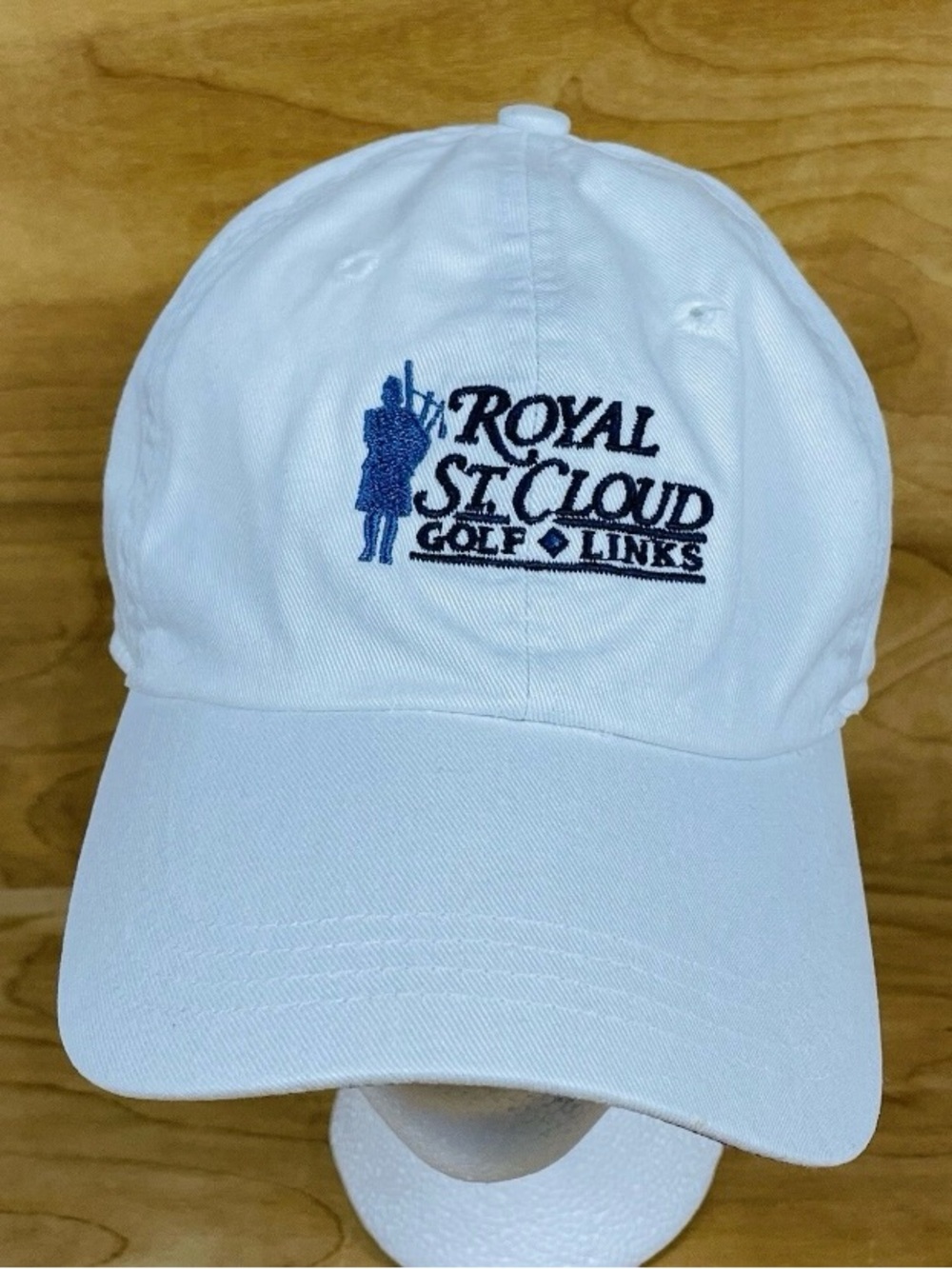Royal St. Cloud White Hat Cap Golf Links Special Edition Classic Cut Embroidered